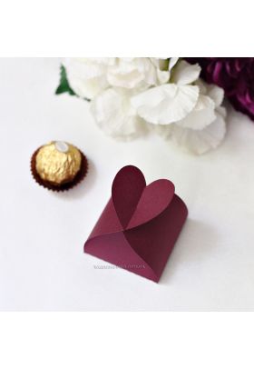 Коробочка "Серце" бордова Коробочка "Серце" бордова