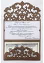 Подарунковий конверт для грошей "Версаль" с брошою Подарунковий конверт для грошей "Версаль" с брошою