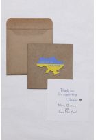 Листівка "Мапа - Made in Ukraine" 3Д  