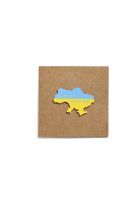 Листівка  3Д "Мапа - Made in Ukraine"  