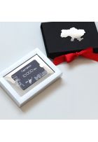 Коробочка з сертифікатом для цукерок "Феррі" айворі