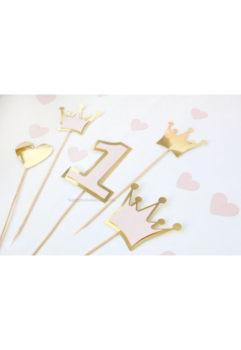Топперы на день рождения девочки "Princess" Топперы на день рождения девочки "Princess"